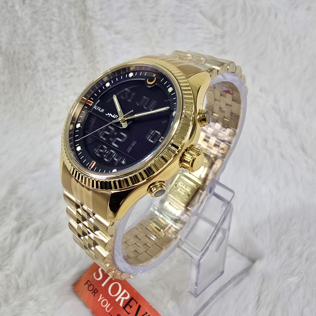 Alfajr Double Montre - : اللون: ذهبي