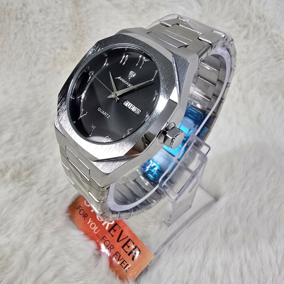 Poedagar 830B Arabic Dial - : اللون: فضي أسود