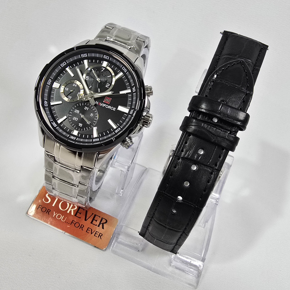 Naviforce 9089 Double bracelet - : اللون: أسود