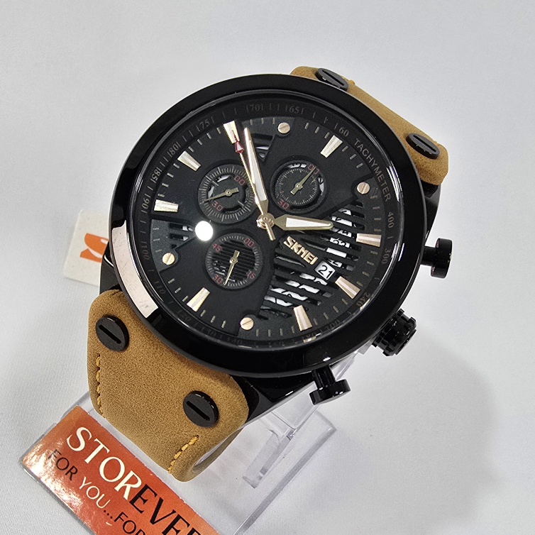 Skmei 9282 Chrono - : اللون: بني