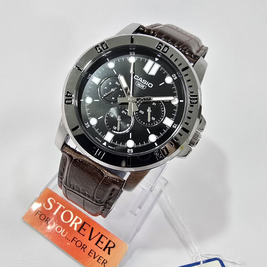 Casio MTP VD300L - : اللون: بني