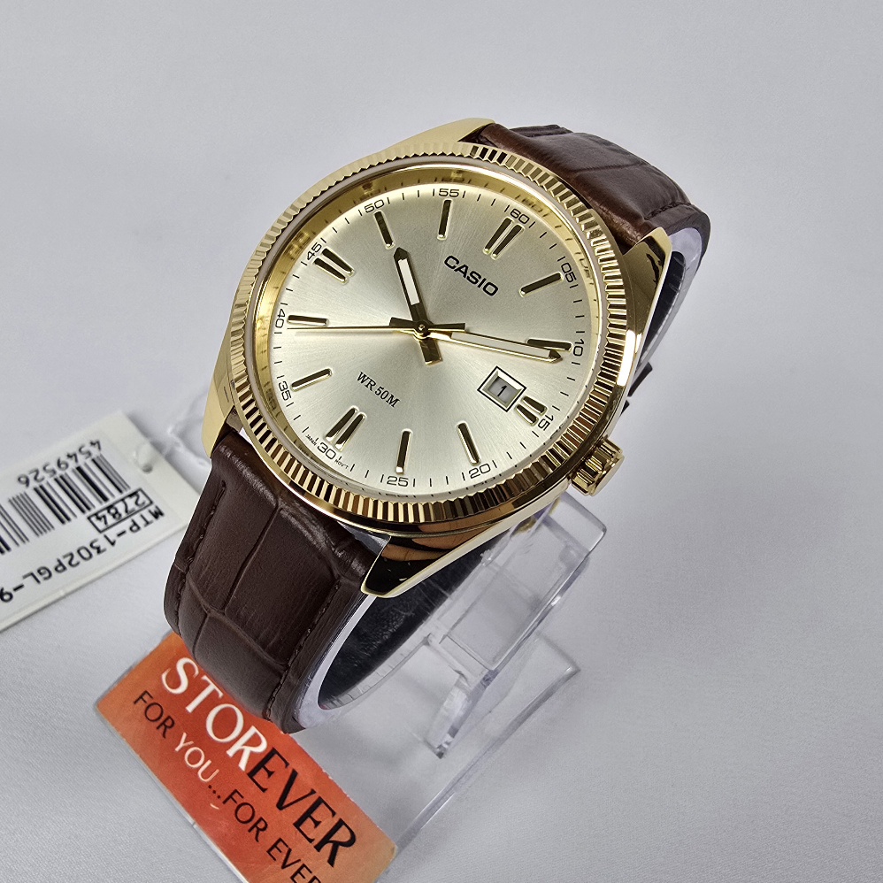 Casio MTP 1302PGL - : اللون: بني