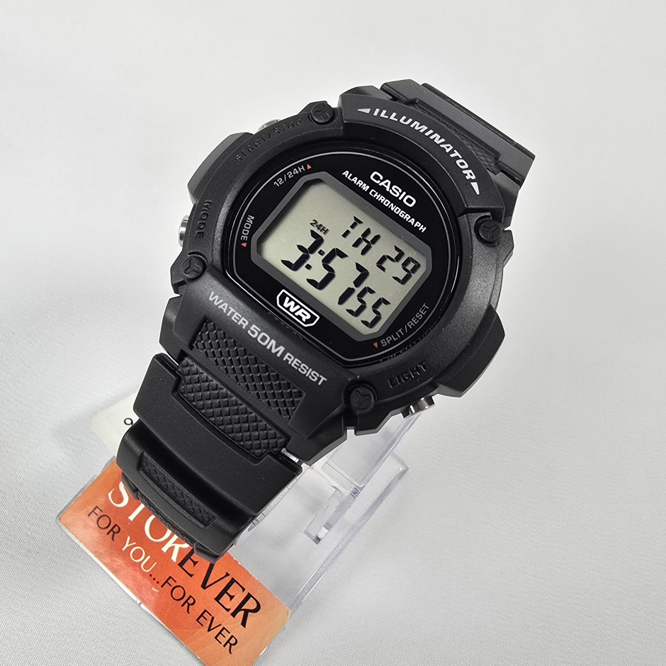 Casio W 219H - : اللون: أسود