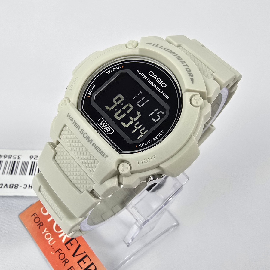 Casio W 219H - : اللون: أبيض